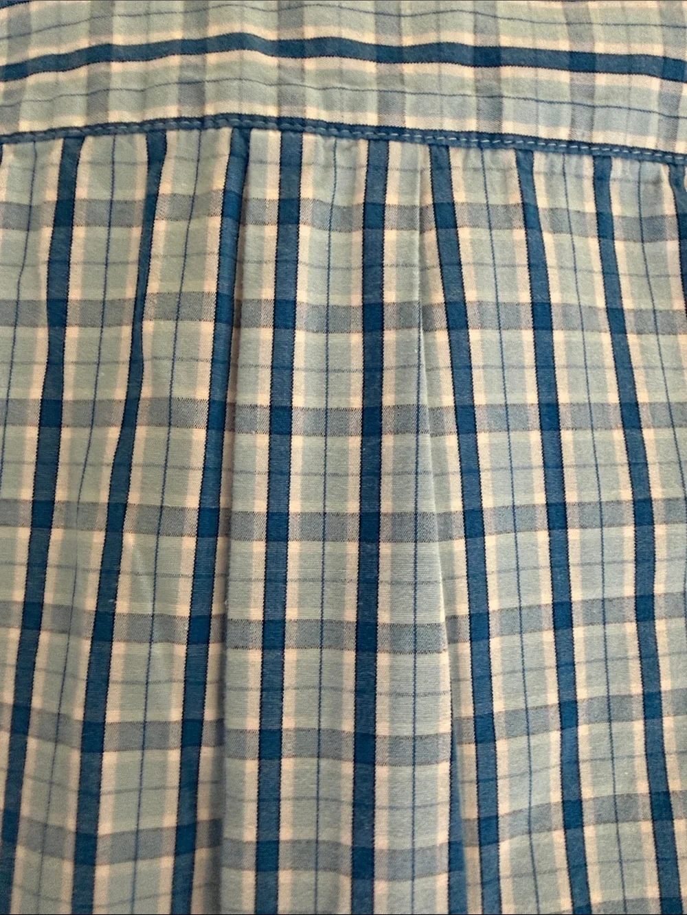 GAP KIDS BLUE PLAID SHORT SLEEVE BUTTON UP SHIRT BOYS SIZE 12/XL